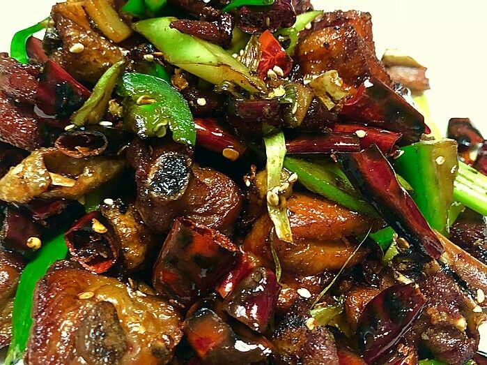 Spicy Dry Fried Chicken Leg Chunks